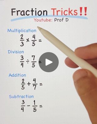 How To Multiply Fractions, Fraction Tricks, Divide Fractions, Subtract Fractions, Simple Fractions, Fractions Multiplication, Add And Subtract Fractions, Common Multiples, Dividing Fractions