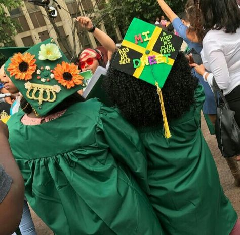 @nashali001 follow me for more Graduation Cap Decoration Nursing, Jamaica Culture, Graduation Outfit College, Femininity Aesthetic, College Grad Cap Ideas, Grad Outfits, College Graduation Cap Decoration, Grad Hat, Grad Cap Designs