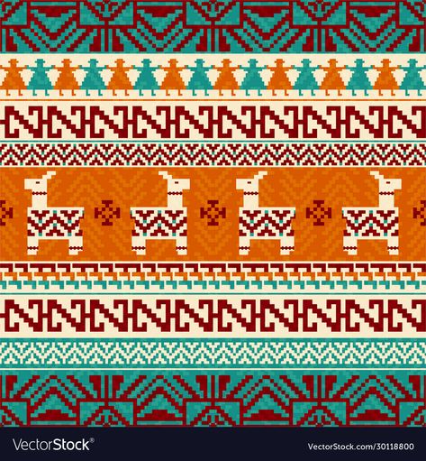 Peruvian Crochet Pattern, Peruvian Patterns Design, Peruvian Art Design, Peruvian Textiles Pattern, Peru Pattern, Peruvian Pattern, Inca Pattern, Peruvian Design, Etnic Pattern