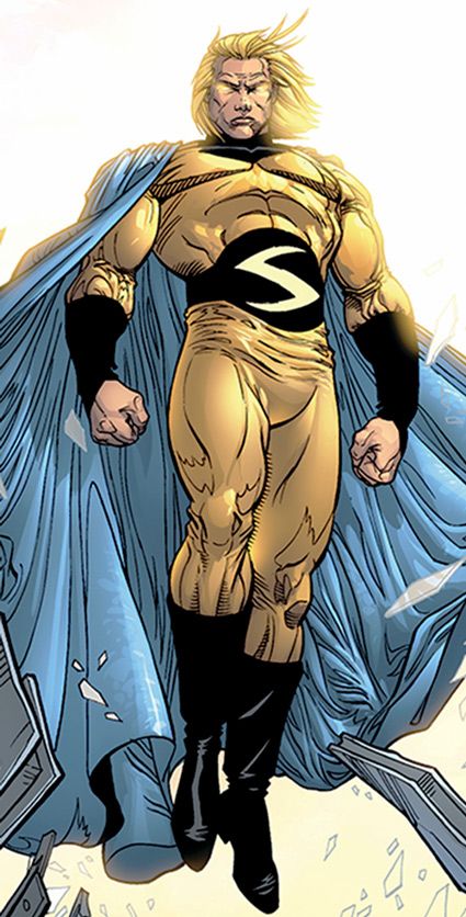 Sentry - Marvel Comics - Avengers character - Fallen Superman Marvel Sentry, Sentry Marvel, Black Bolt Marvel, Logo Superman, Avengers Characters, Marvel Comics Art, Comic Collection, Superhero Art, Comic Book Characters