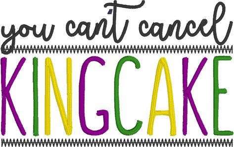 Mardi Gras King Cake, Monogram Pullover, King Cake, Monogram Fonts, New Hobbies, Digital Embroidery, Machine Embroidery Design, Embroidery Files, Embroidery Art