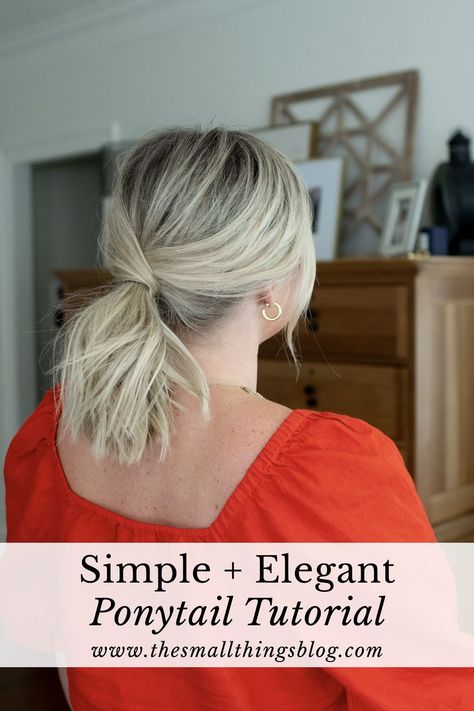 Easy Medium Length Hair Updos, Hair Easy Updo Medium, Simple Updo Ponytail, Medium Length Hairstyles Ponytail, Super Simple Updos For Medium Hair, Thick Hair Updo Easy Simple, Updo For Thick Short Hair, Wedding Guest Ponytail Hairstyles Short Hair, Easy Ponytail Updos For Medium Hair