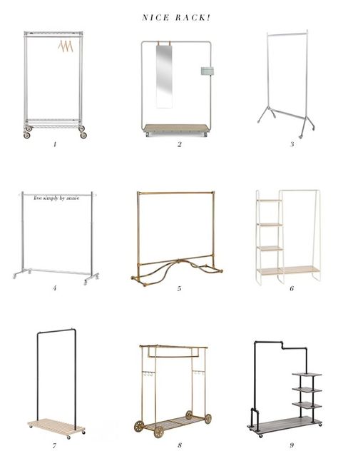 garment racks--the answer to your closet problems. Clothing Rack Bedroom, Apartments Luxury, College House, Clothing Store Design, Store Design Boutique, Clothes Racks, Apartment Luxury, Ideas Clothes, Dressing Rooms