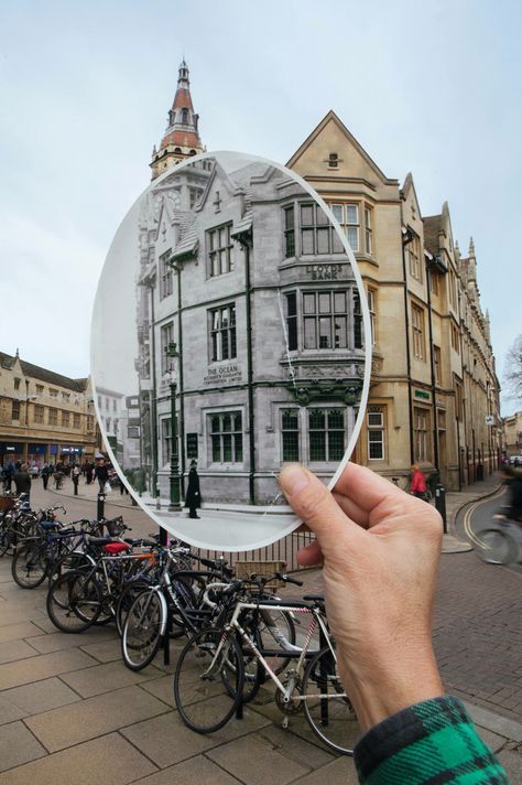 Past and present of this building Past And Future Photography, Final Piece Ideas Photography, Past Present Future Photography, Passing Time Photography, Out Of Place Photography Gcse, Time Based Media Art, Past Vs Present Art, Past And Present Photography, Passing Of Time Photography