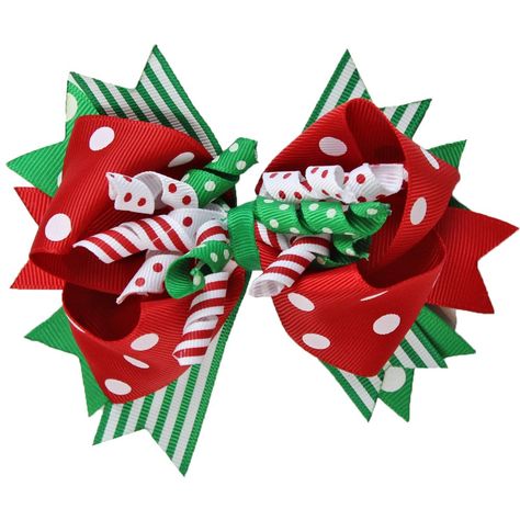 PRICES MAY VARY. * Headband Not Included * Bow Attatched to a lead free lined alligator clip Your child is sure to have a "Jolly Christmas" with this festive bow. This Jolly Christmas bow features two sizes of grosgrain ribbons in multi-patterned colors of bright Christmas red, green and white. It is perfect for setting off your favorite Christmas ensemble or pairing it with any of the items from our Christmas collection. It is approximately 4.5" wide and comes with a lead free alligator clip. Character Hair Bows, Thanksgiving Hair Bows, Toddler Christmas Outfit, Homemade Bows, Kids Hair Clips, Christmas Hair Accessories, Hair Bow Clip, Christmas Hair Bows, Hair Accessories Clips