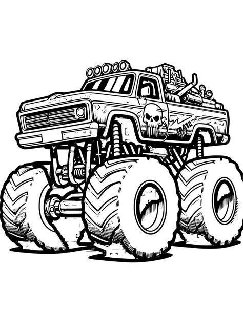 🚀🎨 Embark on a coloring adventure with our Monster Truck Coloring Pages! 🎨🚀 Unleash your inner artist and bring these powerful machines to life on paper. Visit ColoringPagesKC for more free coloring pages! 🌈✨ #MonsterTruckColoringPages #ColoringPages #ColoringPagesKC 🖍️🚦 Monster Trucks Drawing, Monster Truck Tattoo, Trucks Coloring Pages, Bigfoot Monster Truck, Monster Truck Drawing, Monster Truck Art, Monster Truck Kids, Truck Tattoo, Monster Truck Coloring Pages