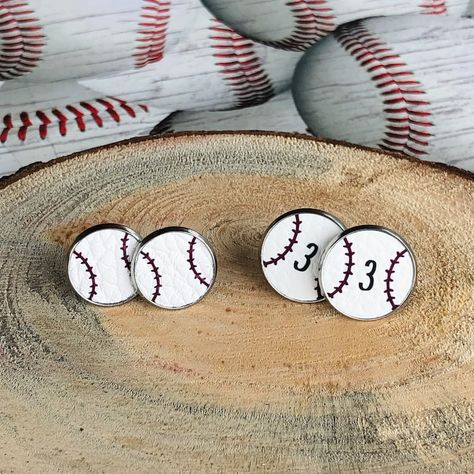 Sport Earrings, Sports Earrings, Baseball Earrings, Baseball Party, Dec 30, Boy Mom, Vinyl Projects, Sports Gifts, Personalized Gifts