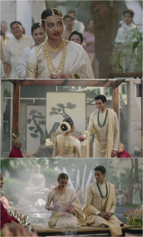 Costume Analysis: Made In Heaven S2 - Part 4 Made In Heaven Show, Made In Heaven Series, Buddhist Wedding Decorations, Buddhist Wedding Dress, Buddhist Wedding, Br Ambedkar, Blue Green Dress, Tamil Wedding, Wedding Mandap