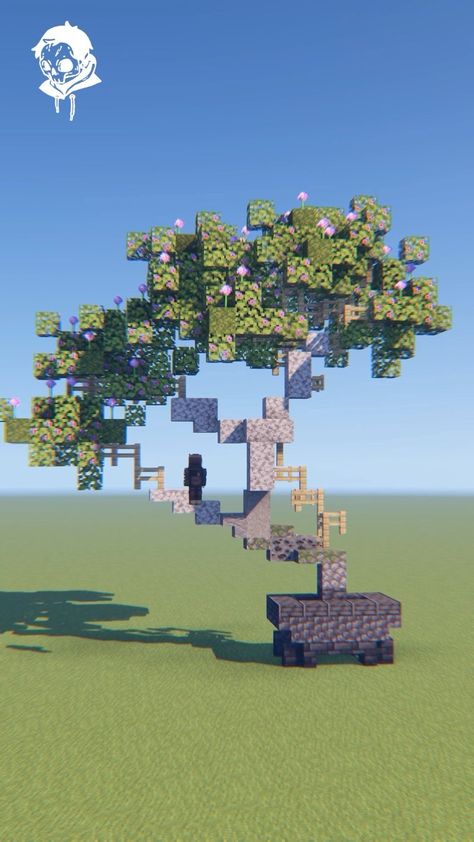 Minecraft Custom Plants, Willow Tree Minecraft, Minecraft Oak Tree, Minecraft Custom Trees, Minecraft Trees Design, Minecraft Flower Garden, Minecraft Nature, Tree Minecraft, Minecraft Park