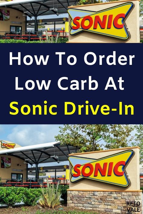 Healthy Sonic Options, Keto At Sonic, Keto Sonic Drinks, Low Carb Fast Food Breakfast, Keto Fast Food Breakfast, Keto Diet Fast Food, Restaurant Hacks, Low Carb Fast Food, Low Carb At Restaurants