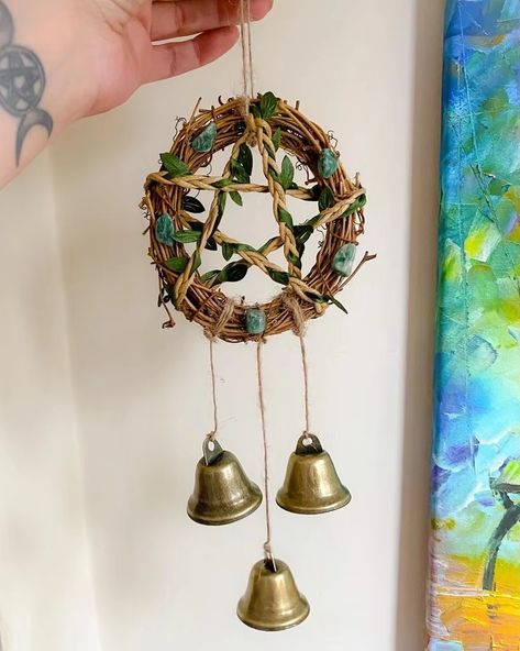 Witch Witches Bells WITCHES PROTECTION - AliExpress 15 Witches Protection, Witch Pentagram, Bell Witch, Stagnant Energy, Pagan Decor, Cottage Witch, Pagan Crafts, Witch Shop, Witches Altar