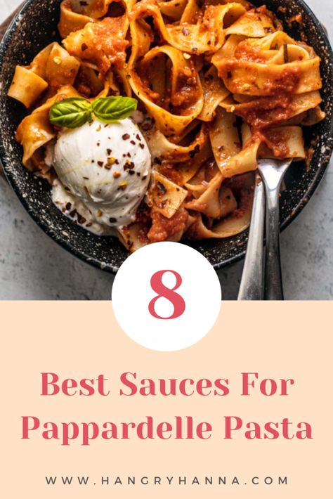 What Sauce Goes with Pappardelle Pasta? (8 Best Sauces) Sauce For Pappardelle, Seafood Pappardelle Recipes, Recipes With Pappardelle Pasta, Papadeli Pasta, Paparadelle Recipes Noodles, Papadeli Pasta Recipes, Pappardelle Recipes, Parpadelle Recipes, Pork And Apple Burgers