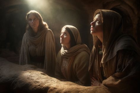 Mary Magdalene, Mary the mother of James, and Salome. What were they doing at the tomb of Jesus so early in the morning? And why is their role so significant? The Tomb Of Jesus, Tomb Of Jesus, Mary Magdalene And Jesus, Mary Of Bethany, Biblical Images, The Empty Tomb, Jesus Tomb, Luke 8, Jesus Mother