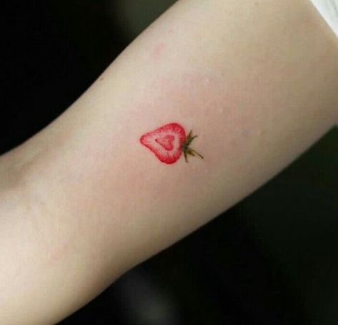 Meaningful Minimalist Tattoos, Beautiful Tattoo Designs, Strawberry Tattoo, Wrist Tattoo Designs, Tattoo Minimalist, Tattoo Simple, Beautiful Tattoo, Dainty Tattoos, Simple Pictures