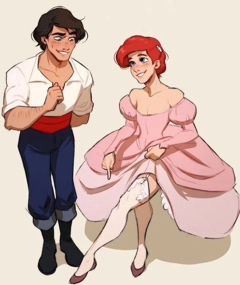 Disney Characters Genderbend, Disney Gender Swap, Mermaid Boy, Gender Bent Disney, Disney Gender Bender, Disney Au, Disney Crossovers, Disney Princes, Pinturas Disney