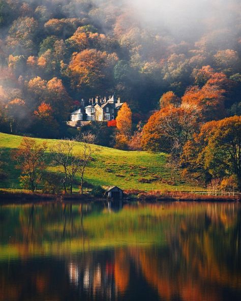 Autumn Lake District, Grasmere Lake District, Peaceful Sunday, Lake District England, Future Vision, Autumn Lake, Fall Feels, Beautiful Sights, English Countryside