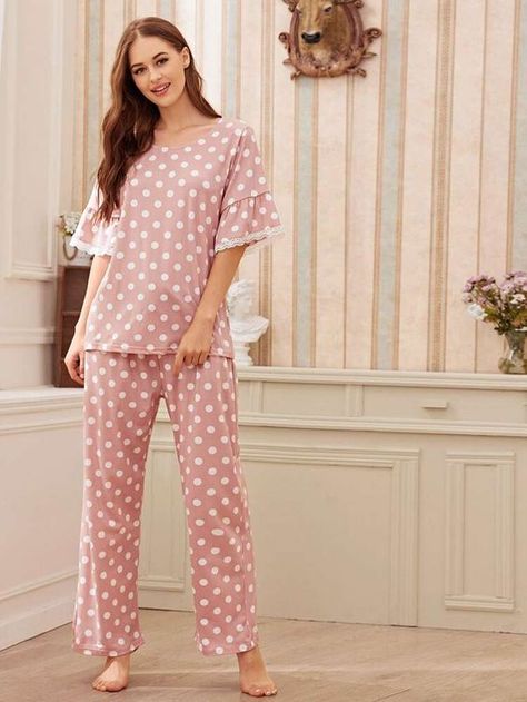 Suit Stitching Ideas, Night Suits Pajama Set, Suit Stitching, Night Wear Dress, Night Suit For Women, Cotton Loungewear, Stitching Ideas, Pajama Fashion, Latest Dress Design