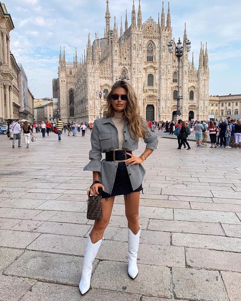 White Boots Outfit, Outfit Botas, Skandinavian Fashion, White Boots, Looks Style, Boots Outfit, Moda Fashion, Look Fashion, Isabel Marant