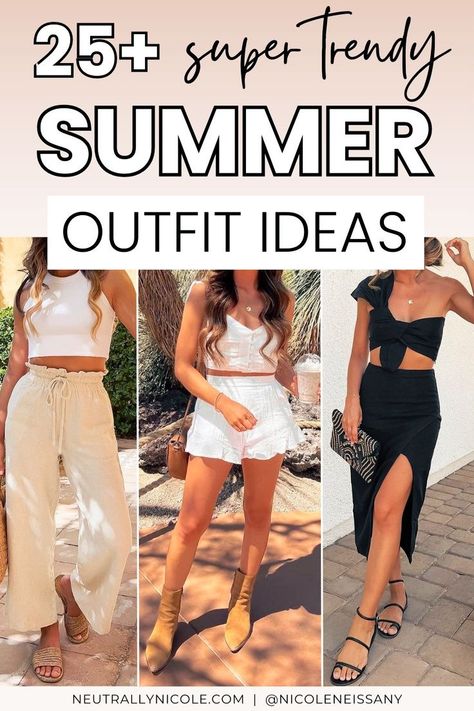 Cute Womens Summer Outfits, Summer Heat Outfits, Summer Cookout Outfit, Hot Summer Day Outfit, Girls Weekend Outfits, Summer Bbq Outfit, Women's Summer Outfits, Trendy Summer Fashion, Trendy Beach Outfits