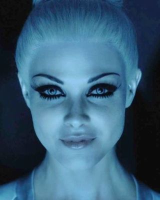 Hair and Makeup Secrets of Tron: Legacy Beau Garrett, Tron Legacy, Tron, The Beauty, Makeup, Hair, Beauty, Make Up