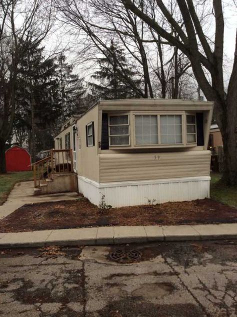 This 1971 Schult mobile home could be (but isn't) ours ... this one is a 12 x 60 like ours ... & looks JUST like this American Countryside, Car Rims, House Makeovers, Short Wave, Small Trailer, Dark Times, Single Wide, Trailer Home, Super Dark