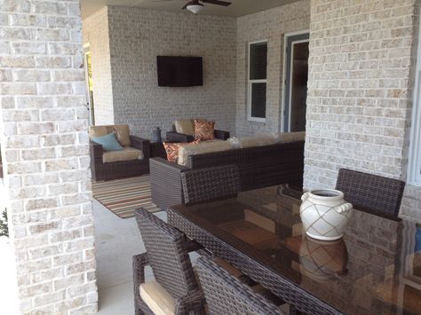 As the leading brick distributor in the southeast (Alabama & Florida), South Alabama Brick Company is committed to providing our customers (professional home builders, architects, general contractor to DIY do-it-yourself homeowners) with quality brick, natural stone & cultured stone, outdoor living, fireplaces, fire pits, pavers & more with outstanding service. Magnolia Bay Brick House, Magnolia Bay Brick, Fire Pit Essentials, Brick Ideas, Georgia House, Brick Companies, Fire Pit Materials, South Alabama, Light Brick