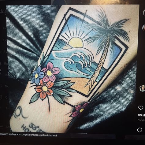 Traditional Ocean Tattoo, 2025 Art, Traditional Tattoo Drawings, Ocean Tattoo, Palm Tattoos, Ocean Tattoos, Palm Tree Tattoo, Tree Of Life Tattoo, Life Tattoos