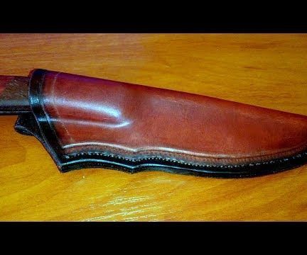 How to Make Leather Knife Sheath Leather Knife Sheath Pattern, Leather Knife Sheath, How To Make Leather, Tactical Pocket Knife, Thick Thread, Case Knives, Leather Ideas, Leather Dye, Knife Sheath