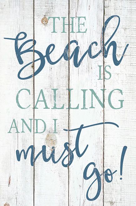 The Beach Is Calling Wooden Sign Beach Sayings And Quotes Signs, Beach Porch Signs, Beach Signs And Sayings, To The Beach Sign, Vacation Sign, Beach Cottage Design, Beach Chic Decor, Beach Signs Wooden, Beautiful Beach Houses