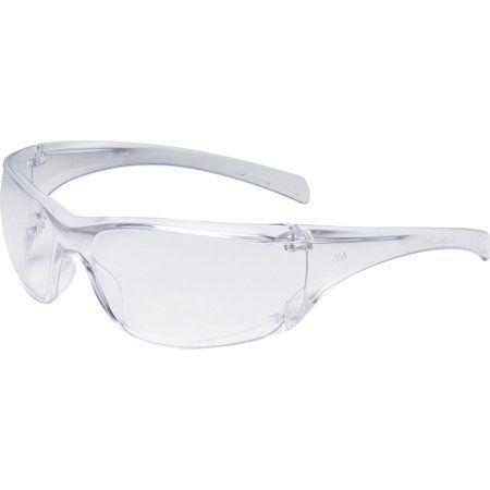 Virtua AP protective eyewear offers sleek, unisex styling, lightweight comfort and exceptional value. It is designed with high-wrap polycarbonate lenses, integral side shields and brow protection to provide a comfortable fit and ultimate protection. Clear anti-fog lens is made of polycarbonate lens and absorbs 99.9 percent ultraviolet light. Recommended applications include chipping, chiseling, drilling, grinding, machining, masonry, pouring/casting, power fastening, riveting, sanding and sawing Protective Eyewear, Ultraviolet Light, Clear Frames, Safety Glasses, Safety Glass, Eye Protection, Eyewear Frames, Ultra Violet, Wrap Around