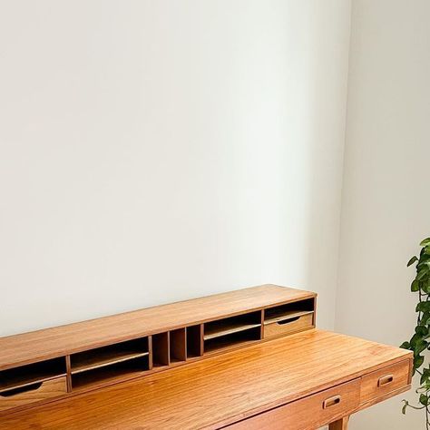 Atomic Furnishing & Design on Instagram: "New to the shop! Danish Teak Flip Top Desk - Attributed to Peter Lovig but we aren’t positive of the maker since it is not stamped, $1495 54”x36” 34.75”H (expanded) 29.5”H Desk height 26” deep (folded up)" Flip Up Desk, Flip Top Desk, Desk Height, Furnishings Design, The Maker, Folded Up, Office Space, Atom, Teak