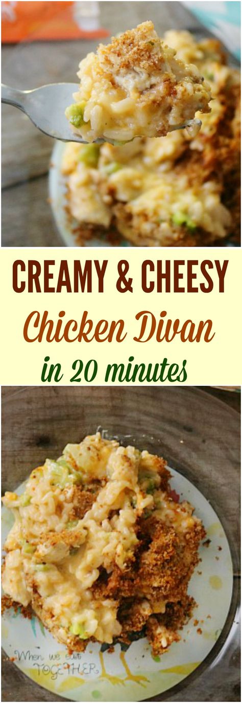 #BensBeginners #UncleBensPromo #ad @unclebensrice Chicken divan is a mouth watering, creamy, cheesy chicken and rice dish that is perfect for family dinners. It is easy to make, quick and feeds an army! Creamy Cheesy Chicken, Cheesy Chicken And Rice, Chicken And Rice Dishes, Chicken Divan, Hearty Comfort Food, Cooking Advice, Rice Dish, Quick Healthy Meals, Chicken And Rice