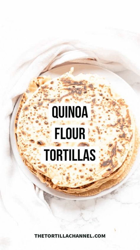 Quinoa Flour Tortillas, Quinoa Tortillas Recipe, Rice Flour Tortilla Recipe, Gluten Free Tortilla Recipe, Quinoa Flour Recipes, Quinoa Tortillas, Tortilla Recipes, Mexikansk Mat, Quinoa Flour