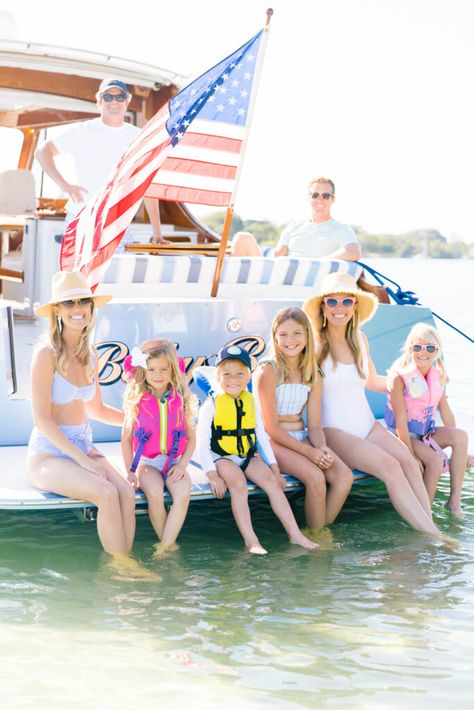 Palm Beach Lately | Family Pictures On A Boat, Family On A Boat Aesthetic, Family Beach Day, Family Boat Day, Hinckley Yachts, Family Playing On The Beach, Jupiter Lighthouse, Jcrew Kids, Family Boats