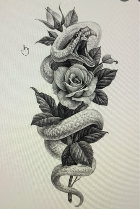 Snake Tattoo With Butterflies, Snake And Flower Back Tattoo, Viper Tattoo Design, Japanese Tattoo For Women, Realistic Snake Tattoo, Tattoo Designs Gemini, Gemini Tattoo For Women, Tattoo Ideas For Women Unique, Snake And Rose Tattoo