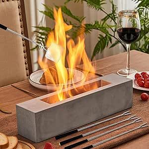 Indoor Fire Pit, Portable Fireplace, Fireplace Outdoor, Tabletop Fireplaces, Decor Valentines Day, Tabletop Firepit, Concrete Bowl, Concrete Fireplace, Fire Pit Bowl