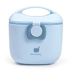 Termichy Baby Formula Dispenser, Portable Milk Powder Dispenser Container with Carry Handle and Scoop for Travel Outdoor Activities with Baby Infant, 8.8OZ, 0.55LB, 250g (Light Blue) Milk Dispenser, Boys Lunch Bags, Powder Dispenser, Formula Dispenser, Formula Milk, Milk Powder, Baby Formula, Powdered Milk, Lunch Bag