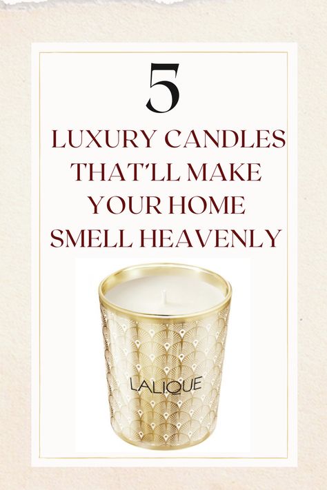 Best Luxury Candles that'll make your home smell heavenly. When it comes to luxury candles, I think they are always a great home decor also when they are finished and you can use them for your flowers and make stylish decorations. Hope you will love these 5 luxury scented candles in our latest post, which smell amazing you will love them for your home! #candles #home #scentedcandles #candle #candles #luxury #luxurycandles #bestcandles #topcandles #soycandles #homedecor #decoration #interior Expensive Candles, Candles Luxury, Scented Candles Luxury, Home Smell, Smell Amazing, Candle Smell, House Smells, Luxury Candles, Home Candles