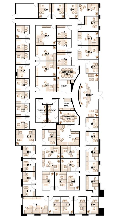 Floor Plan Office Building Plans, Office Layout Plan, Hospital Plans, Building Design Plan, Office Floor Plan, Hotel Floor Plan, Hostels Design, Hotel Floor, Bangunan Minecraft