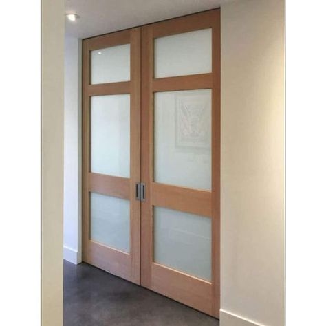 Cavity Sliders Ceiling Flush Mount Pocket Door Track | RealCraft Double Pocket Door, Glass Pocket Doors, Barn Door Sliding, Barn Door Installation, Carriage Doors, Sliding Pocket Doors, Pocket Door Hardware, Sliding Door Track, Barn Door Designs