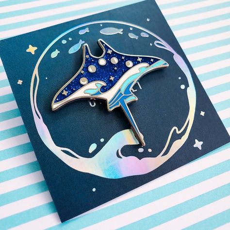 Anting Manik, Enamel Pin Collection, Pretty Pins, The Whale, Manta Ray, Cool Pins, Jewelry Pins, Metal Pins, Cute Pins