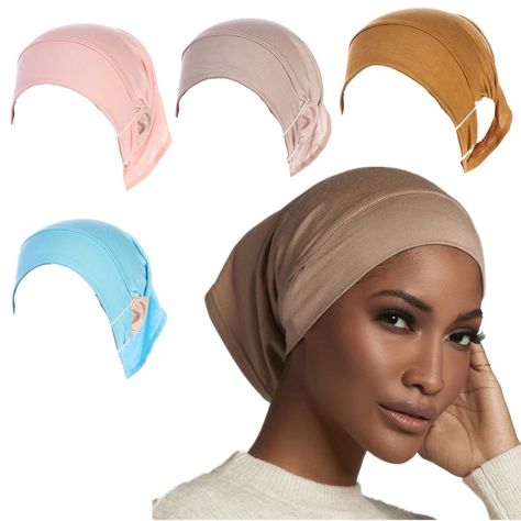 Hijab Undercap, Under Scarf, Wear Headphones, Hijab Cap, Hijab Caps, Bonnet Cap, Muslim Hijab, Out Of Shape, Hair Ornaments