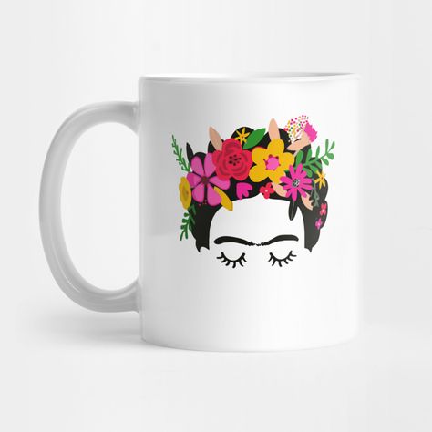 Freda Calo, Frida Kahlo Gifts, Frida Kahlo Illustration, Picture Mugs, Svg Ideas, Art Mug, Beauty Lounge, Pottery Crafts, Ceramics Ideas Pottery