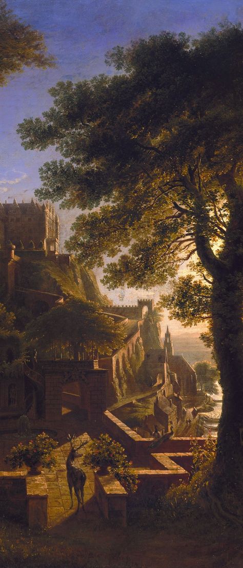 (1) Accueil / Twitter Breathtaking Paintings, Karl Friedrich Schinkel, Print Bedroom, Architecture Painting, Free Print, Fantasy Castle, Historical Art, Literature Art, Fantasy Aesthetic