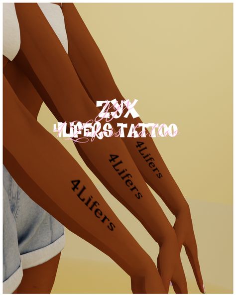 Zyx Sims 4, Sims 4 Tattoo Overlay, Sims 4 Cc Baddie Tattoos, 4lifers Tattoo, Sims Tattoos, Sims 4 Mac, Sims 4 Nails, Sims Download, Sims 4 Cheats