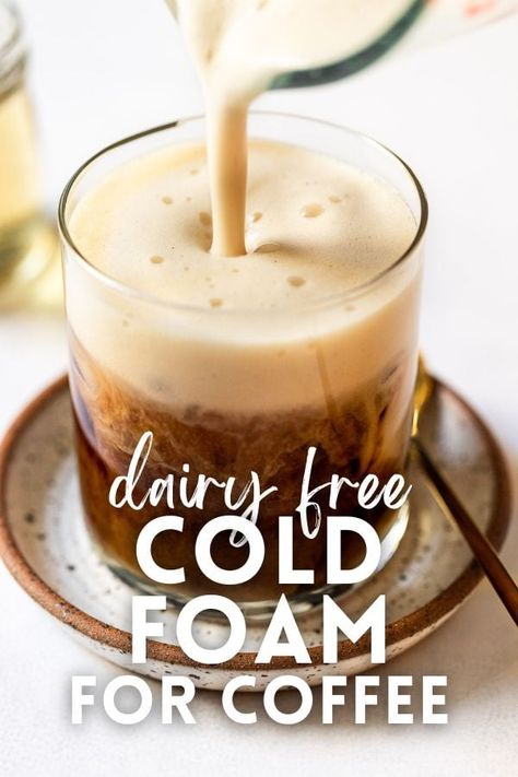 Cold Foam For Coffee, Make Cold Foam At Home, Foam For Coffee, Make Cold Foam, Cold Foam At Home, Vanilla Cold Foam, Vanilla Simple Syrup, Blueberry Coffee, Seafood Seasoning