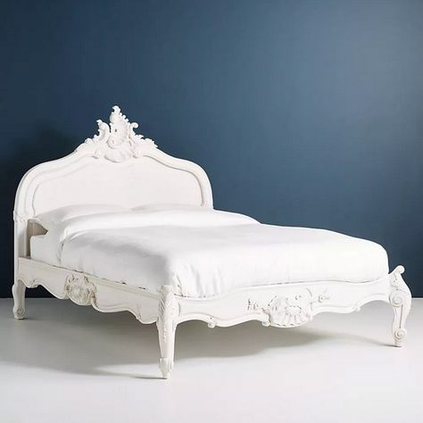 French Country Bed, Country French Decorating, French Provincial Bed, French Style Bedroom Furniture, Crown Canopy, Antique French Bed, Country Bedroom Furniture, French Provincial Bedroom, French Provencial