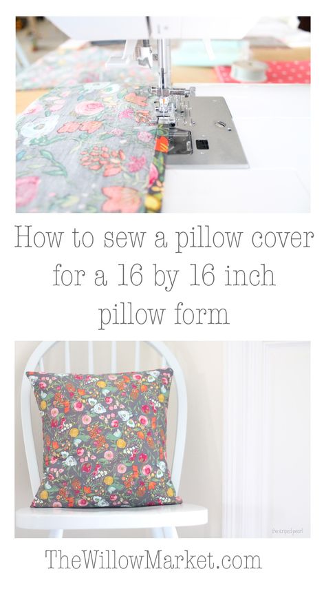 Envelope Pillow Cover, Envelope Pillow, Envelope Cover, Pillow Covers Pattern, Creative Pillows, Trendy Sewing Projects, Diy Pillow Covers, Sewing Cushions, Pillow Form