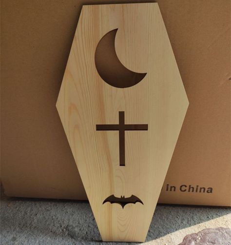 CARVED Wooden Coffin Sign Custom coffin Shapes Pieces Unfinished Wooden Halloween Cut Outs laser cutter, or CNC for jewellery makeup wall home decor any shape and size Applicable to mass customization Coffin Sign, Halloween Cut Outs, Wooden Coffin, Jewellery Makeup, Christmas Party Decoration, Halloween Coffin, Frame Tray, Wooden Canvas, Canvas Frames