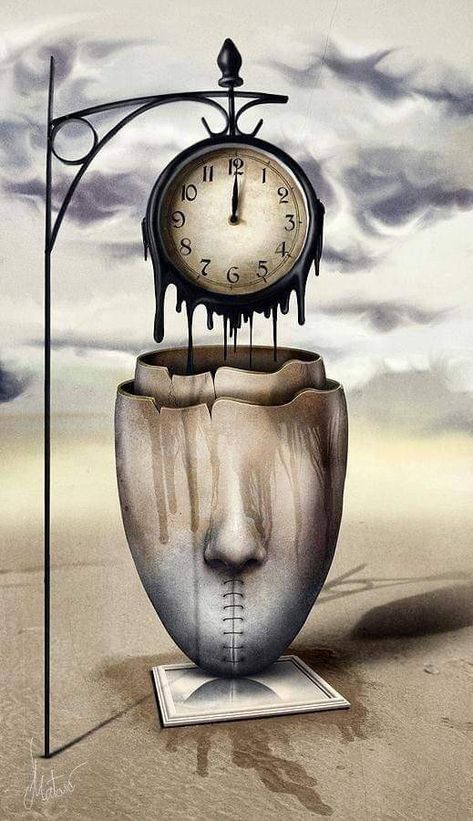 Surrealistic Art, Surealism Art, Soyut Sanat Tabloları, Clock Art, Surrealism Painting, Time Art, Drawing Set, Tick Tock, Lone Star